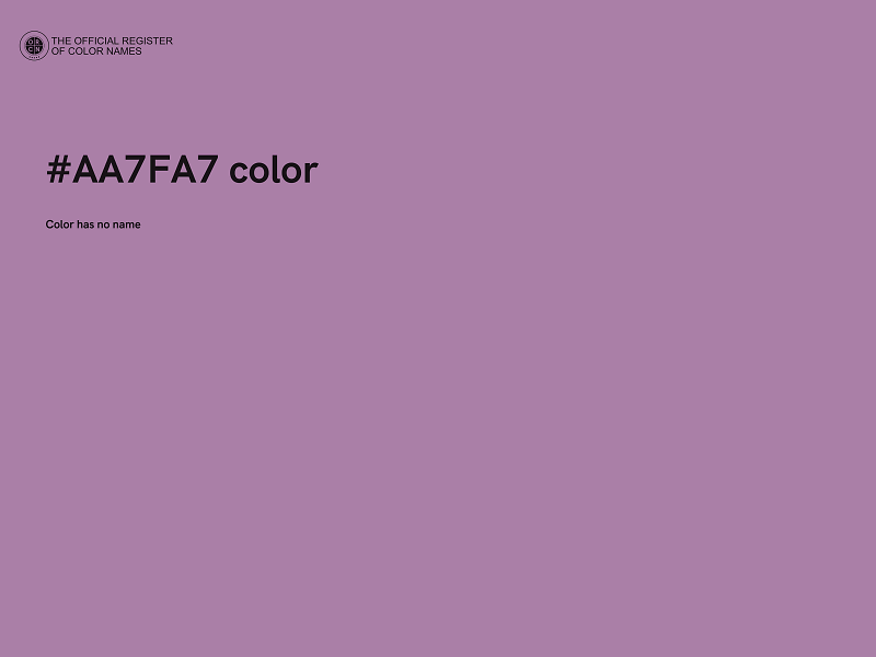 #AA7FA7 color image