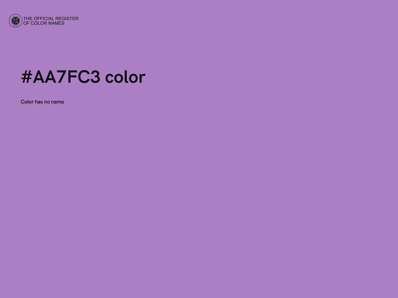 #AA7FC3 color image