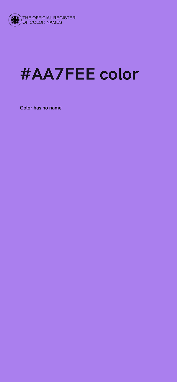 #AA7FEE color image