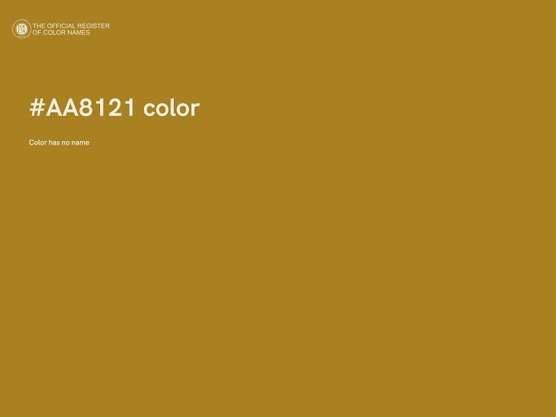 #AA8121 color image