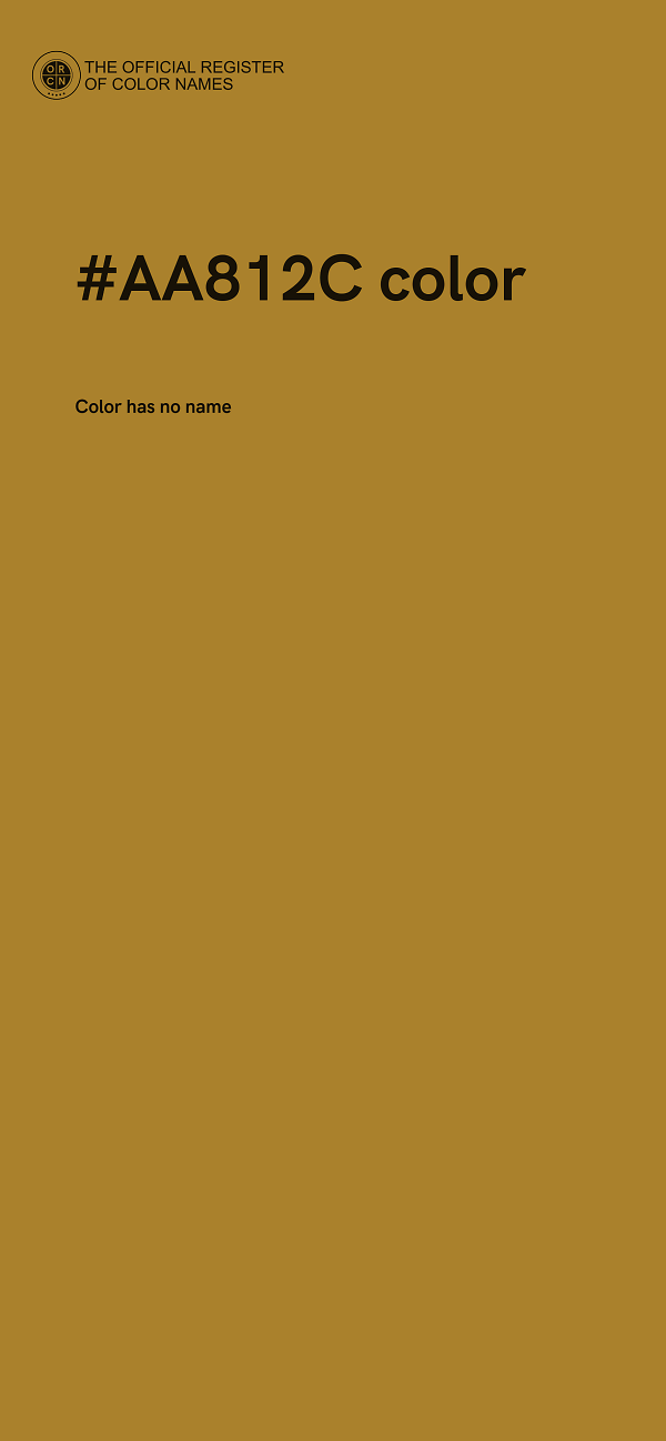 #AA812C color image