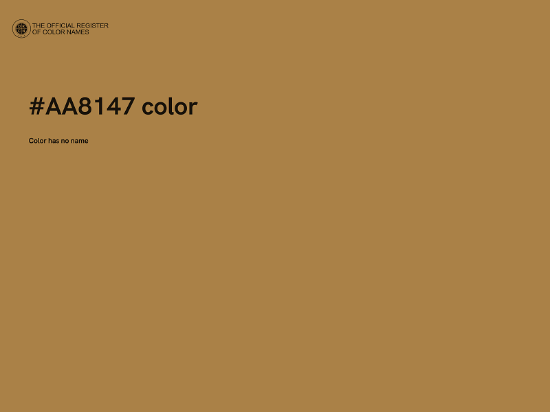 #AA8147 color image