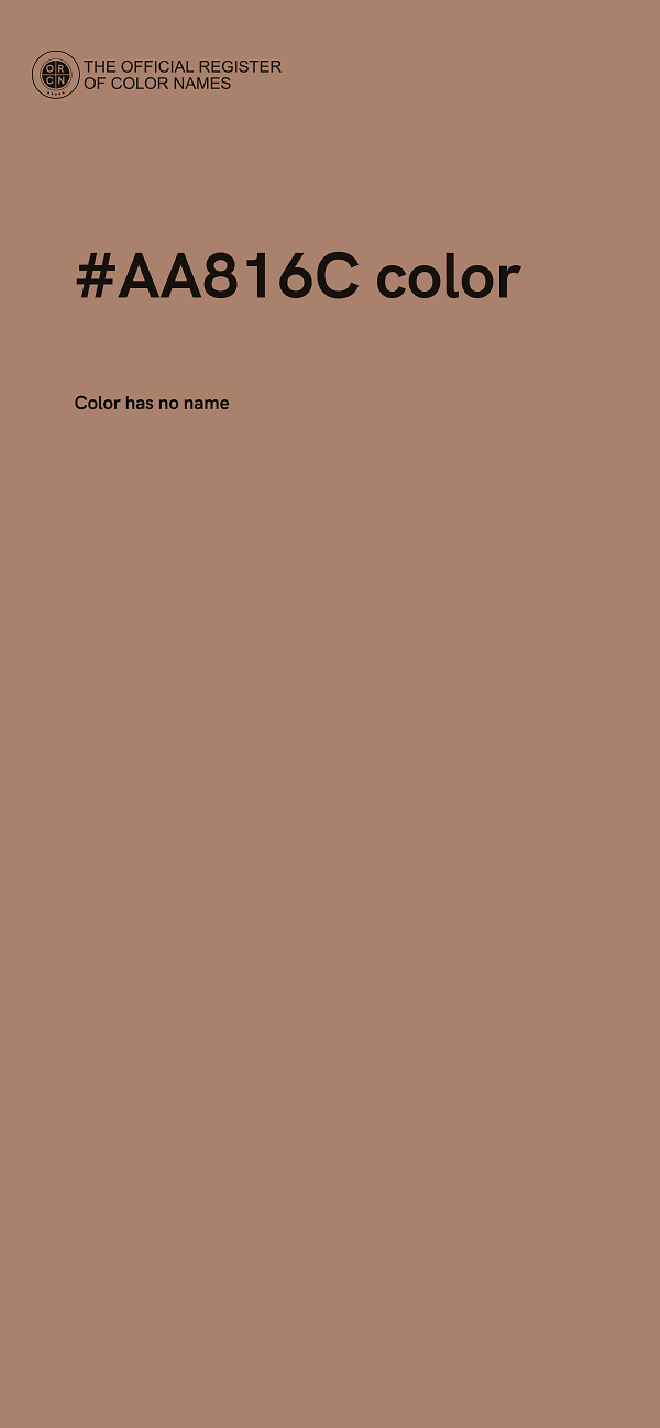 #AA816C color image