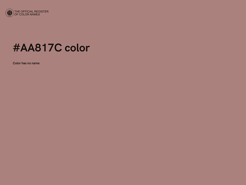 #AA817C color image