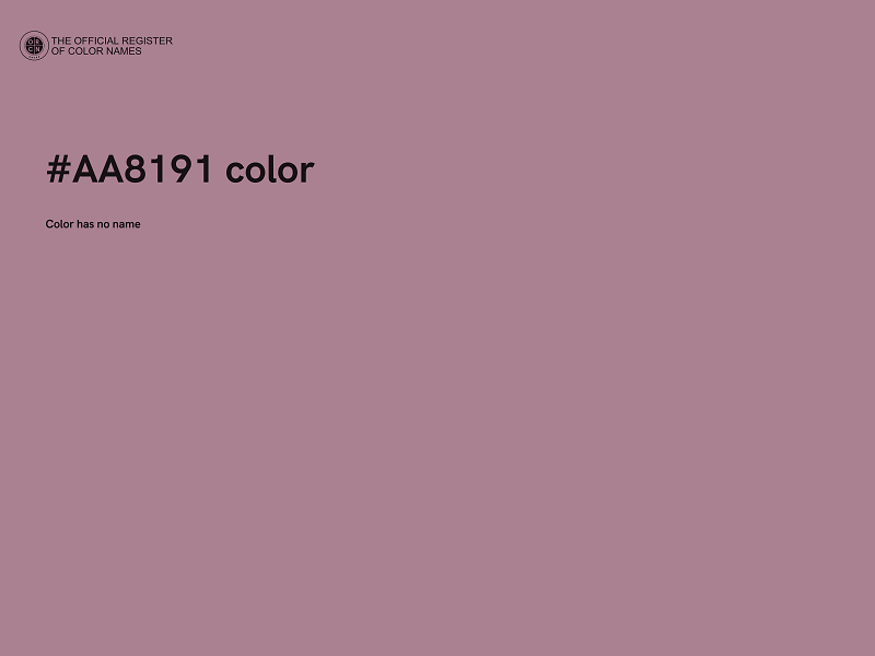 #AA8191 color image