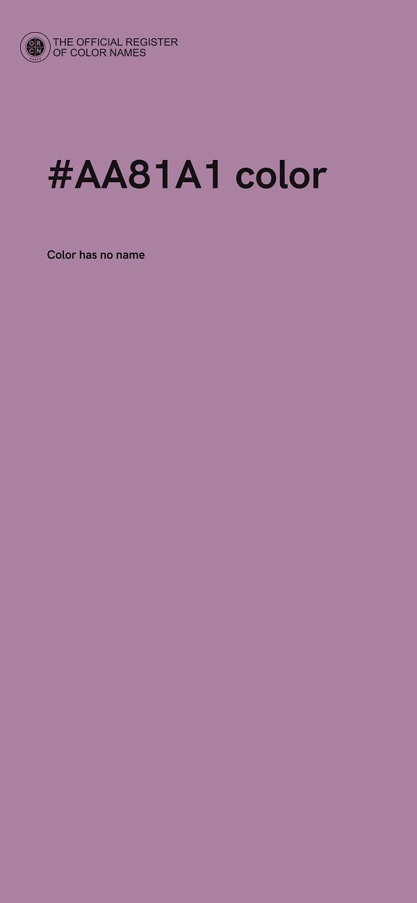 #AA81A1 color image