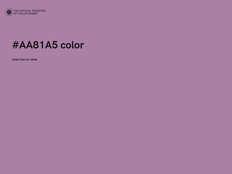 #AA81A5 color image