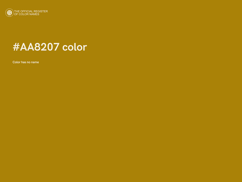 #AA8207 color image