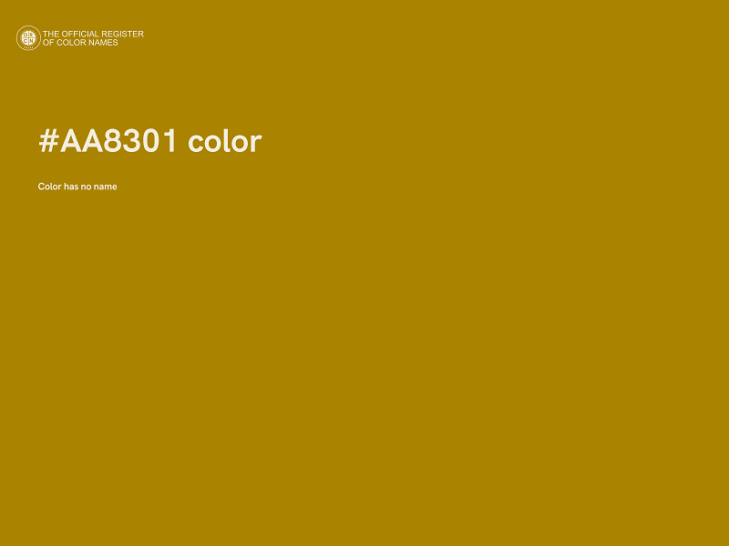 #AA8301 color image