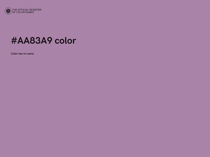 #AA83A9 color image