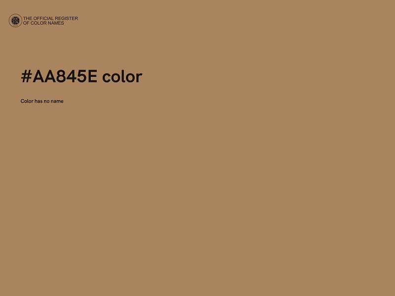 #AA845E color image