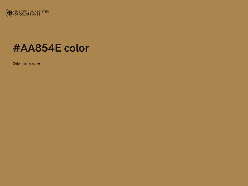 #AA854E color image