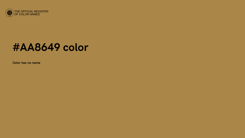 #AA8649 color image