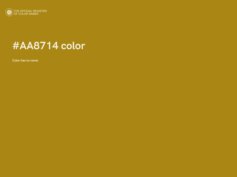 #AA8714 color image