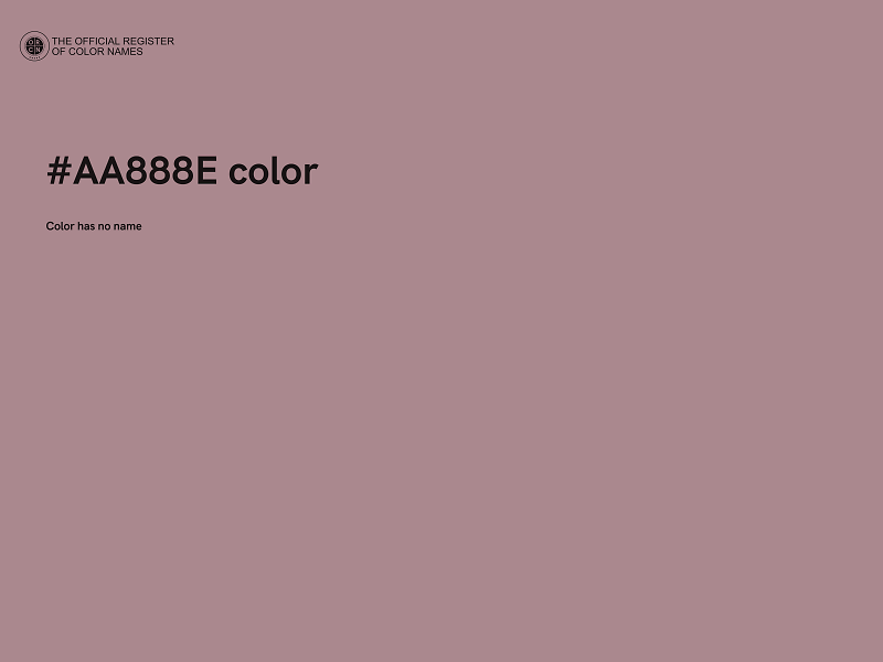 #AA888E color image