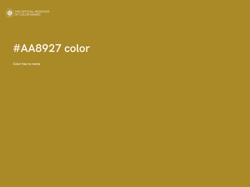 #AA8927 color image