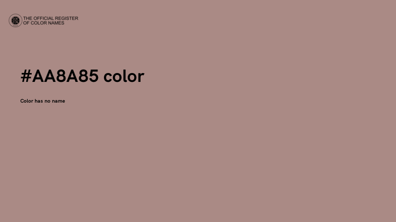 #AA8A85 color image