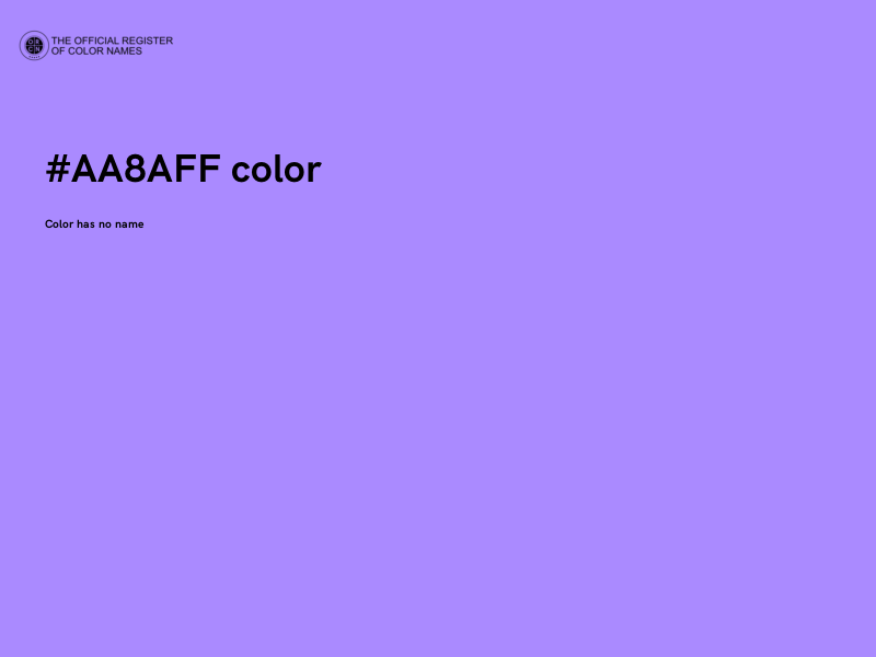 #AA8AFF color image