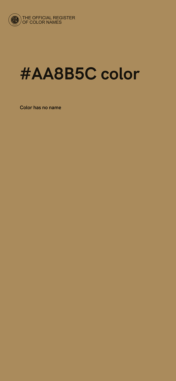 #AA8B5C color image