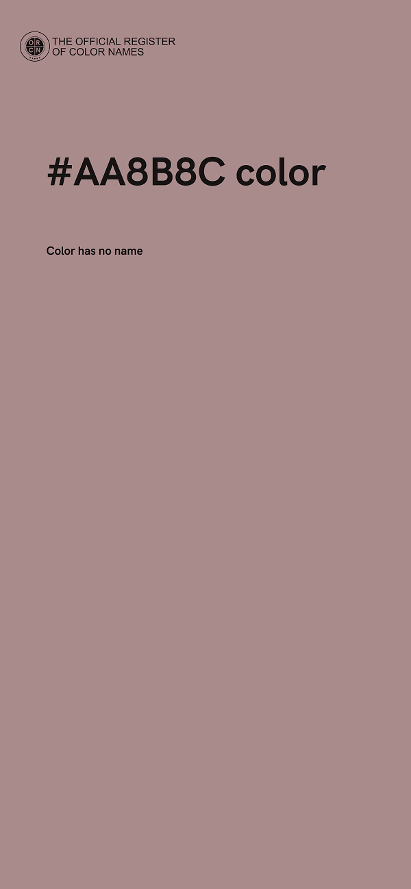 #AA8B8C color image
