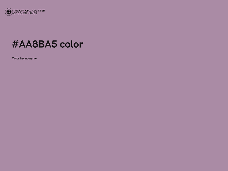 #AA8BA5 color image
