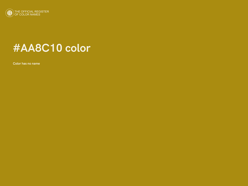 #AA8C10 color image