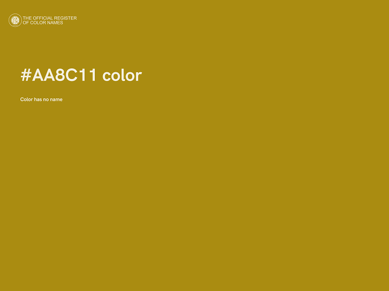 #AA8C11 color image