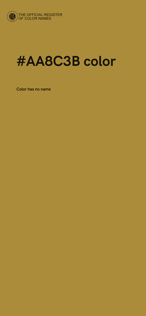 #AA8C3B color image