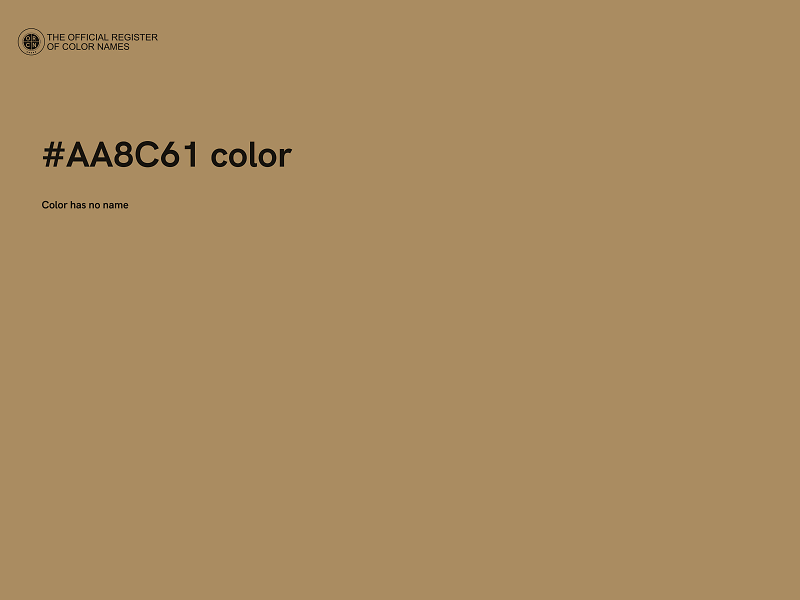 #AA8C61 color image