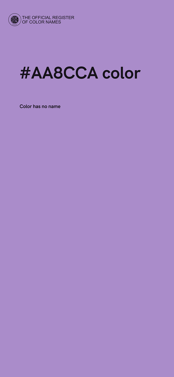 #AA8CCA color image