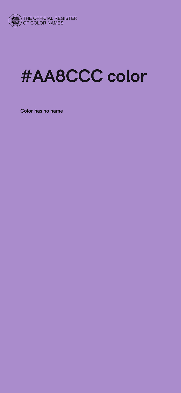 #AA8CCC color image
