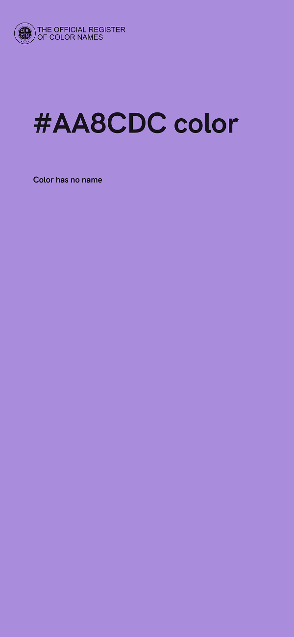 #AA8CDC color image
