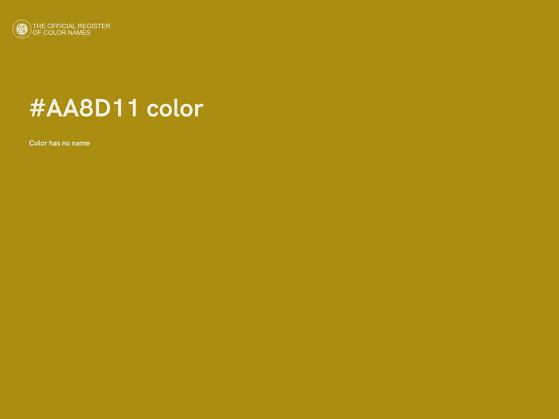 #AA8D11 color image