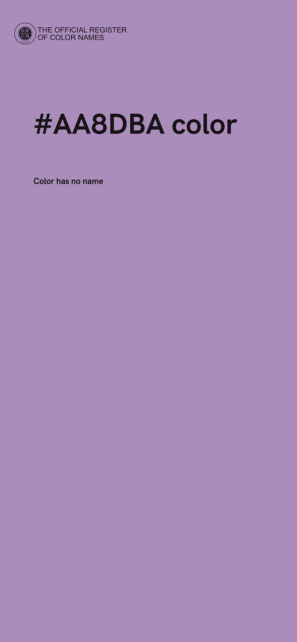 #AA8DBA color image