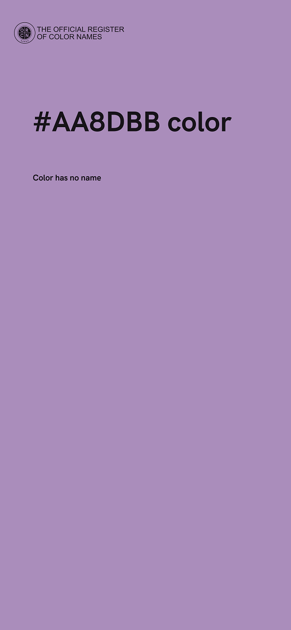 #AA8DBB color image