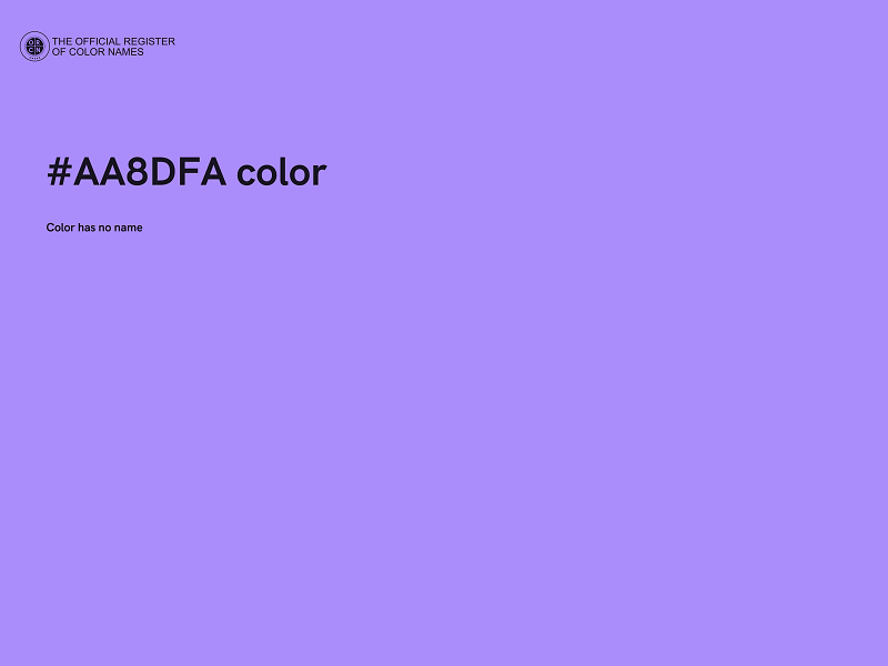 #AA8DFA color image