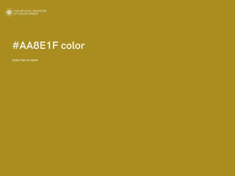 #AA8E1F color image