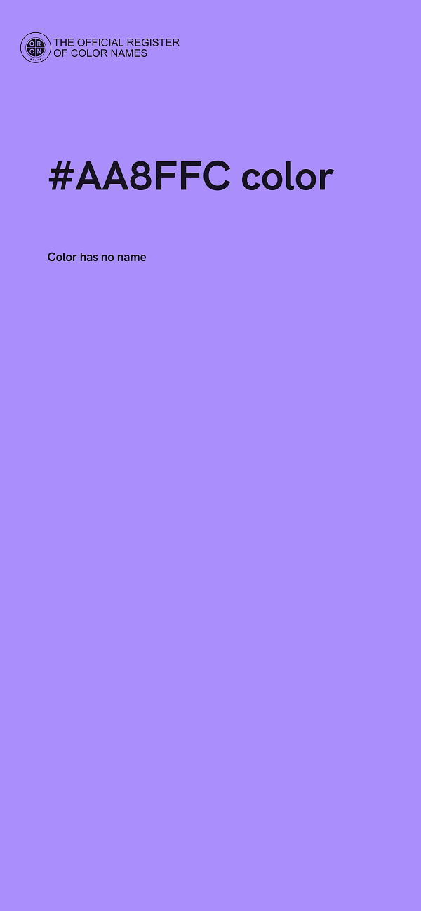 #AA8FFC color image