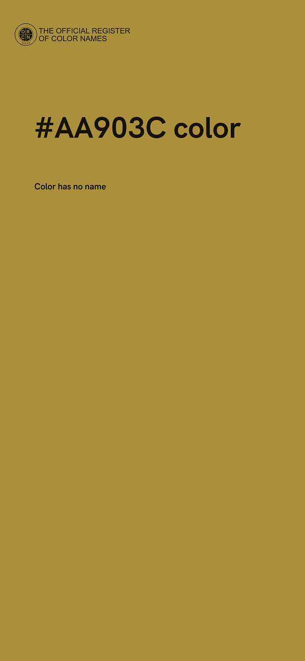 #AA903C color image