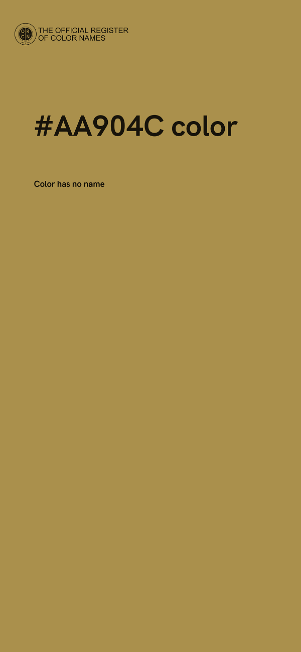 #AA904C color image