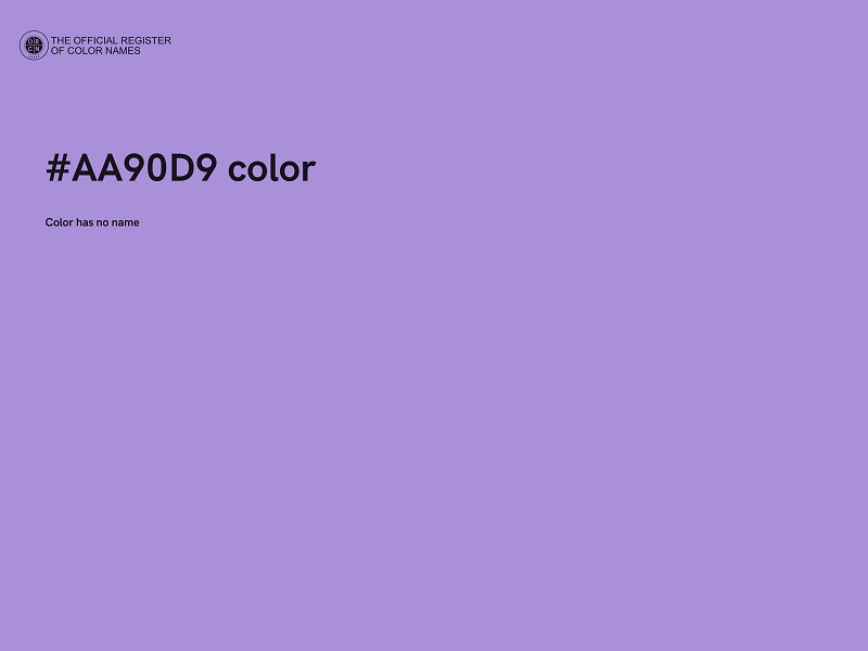 #AA90D9 color image