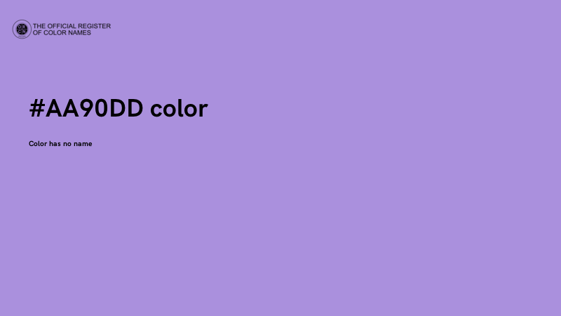 #AA90DD color image