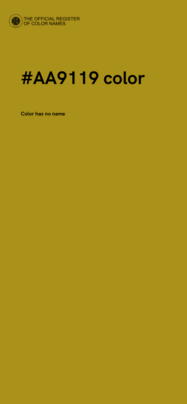 #AA9119 color image