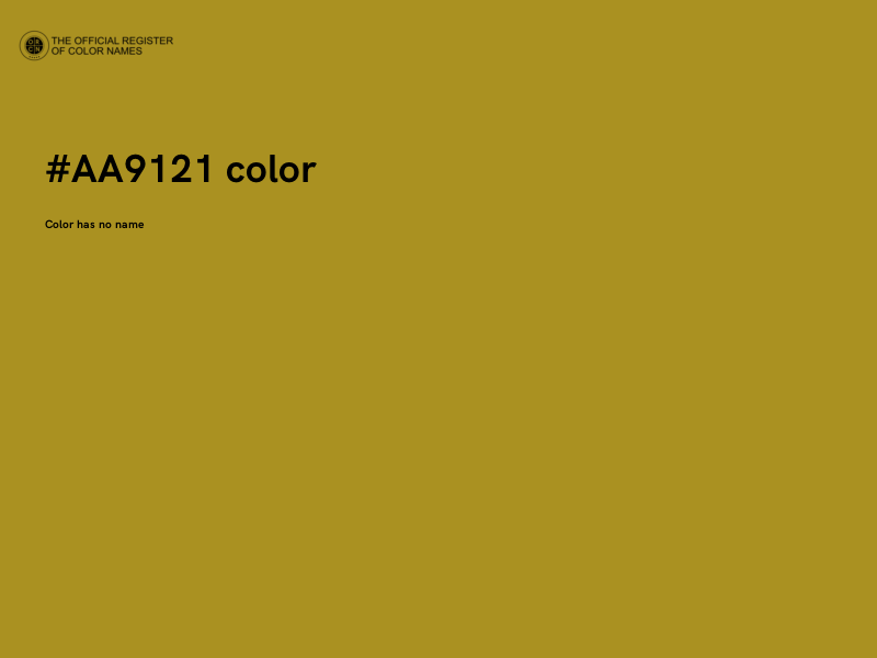 #AA9121 color image