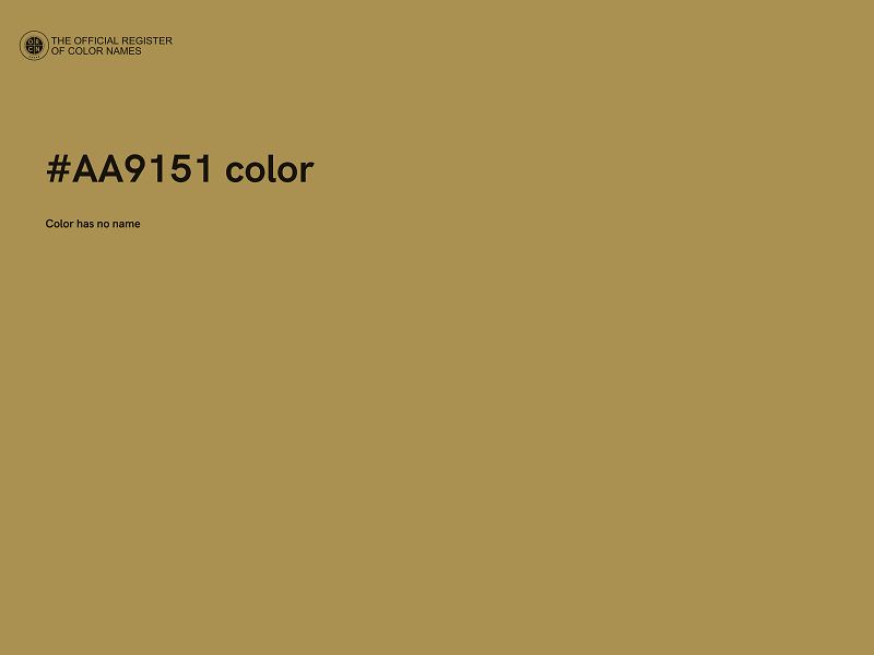 #AA9151 color image