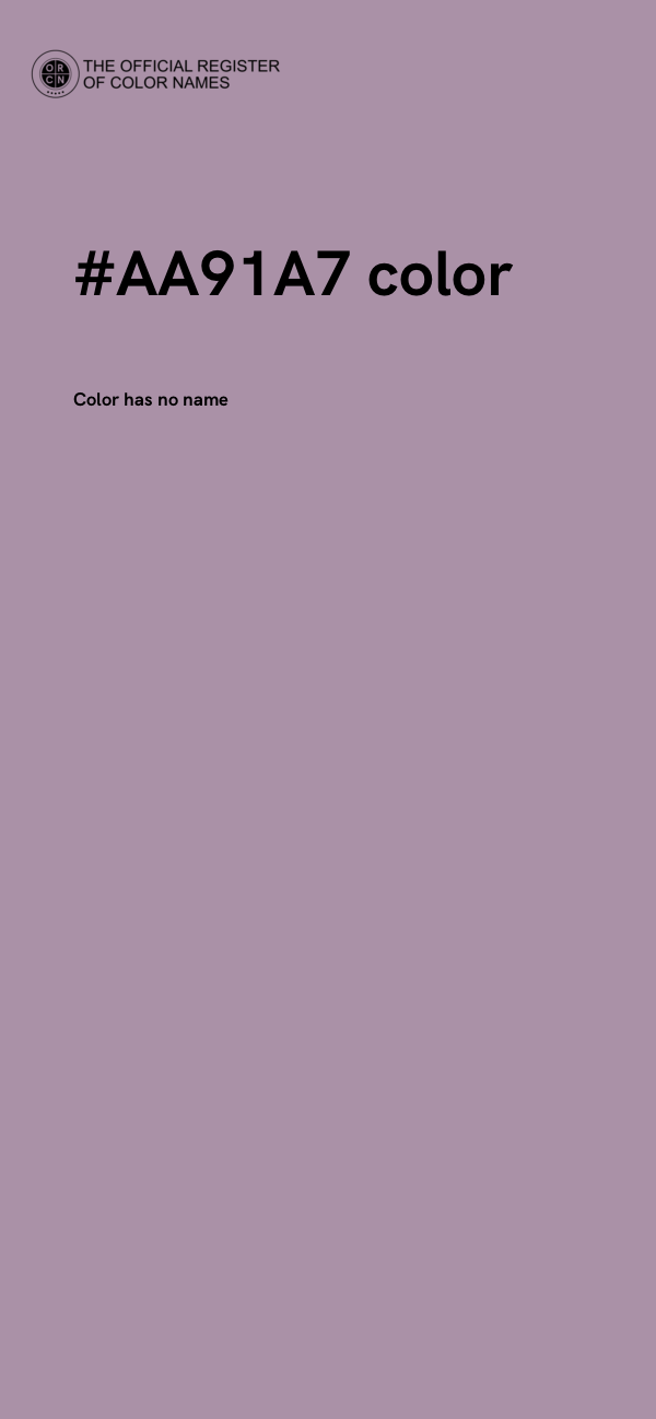 #AA91A7 color image