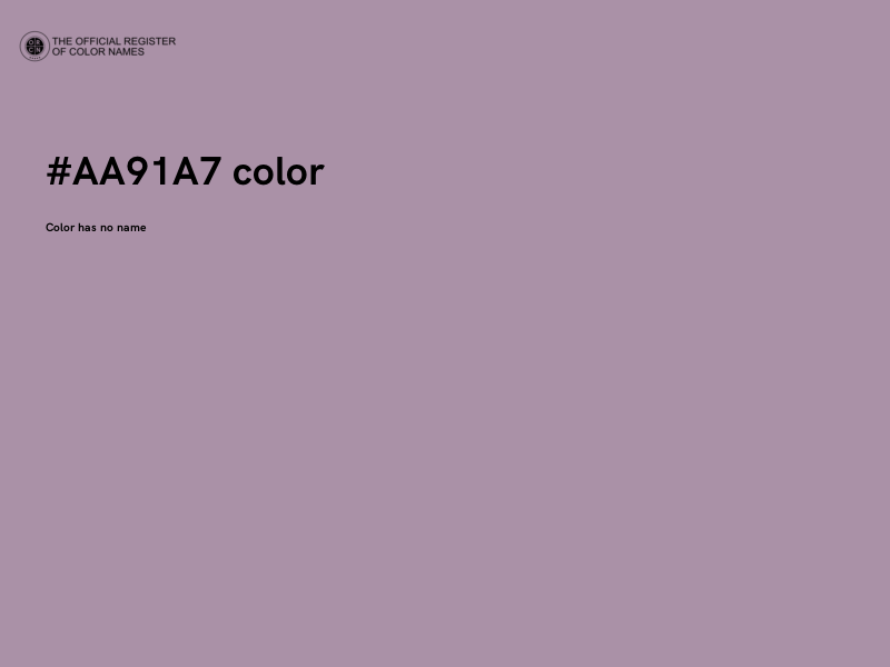 #AA91A7 color image