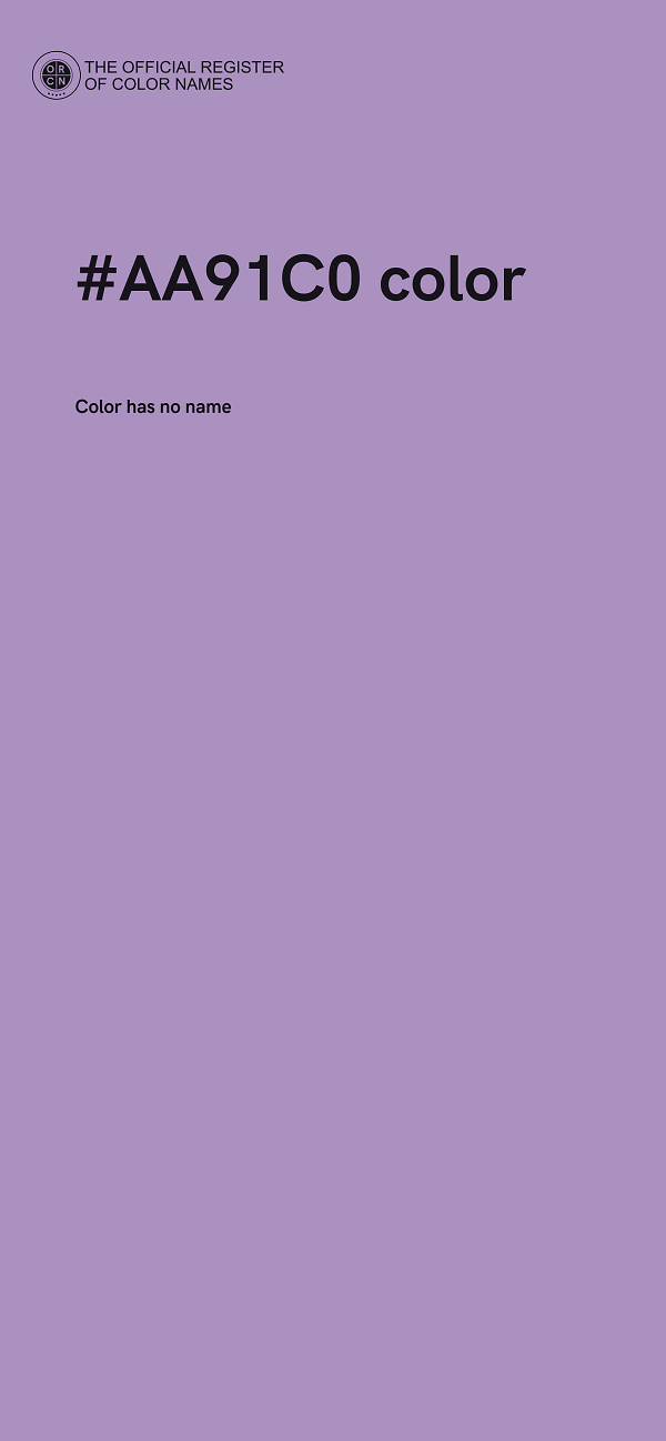 #AA91C0 color image