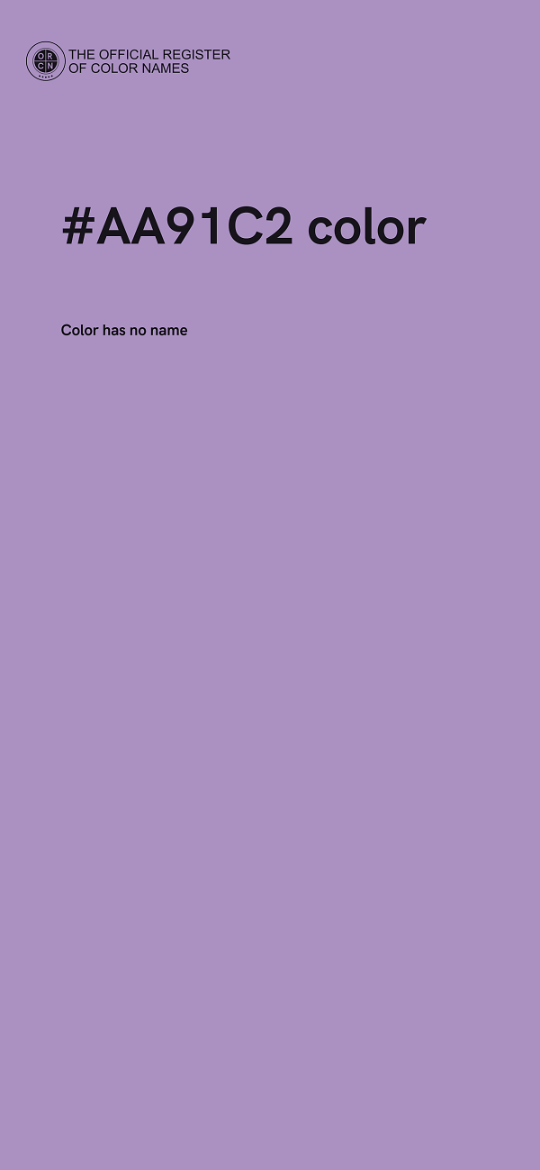 #AA91C2 color image