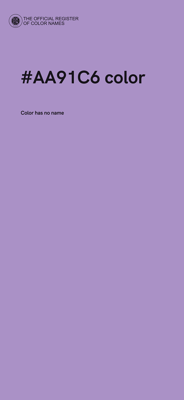 #AA91C6 color image
